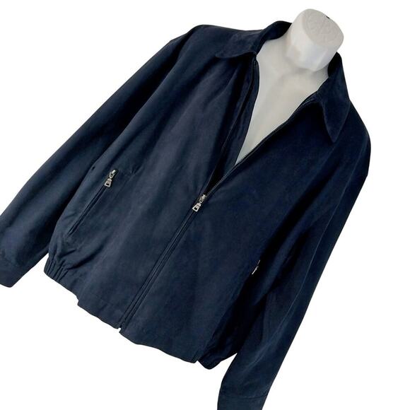 NWOT! JOS. A. BANK! NAVY BLUE LIGHTWEIGHT JACKET, SUEDELIKE SMOOTH FINISH! SZ XL - Picture 9 of 9